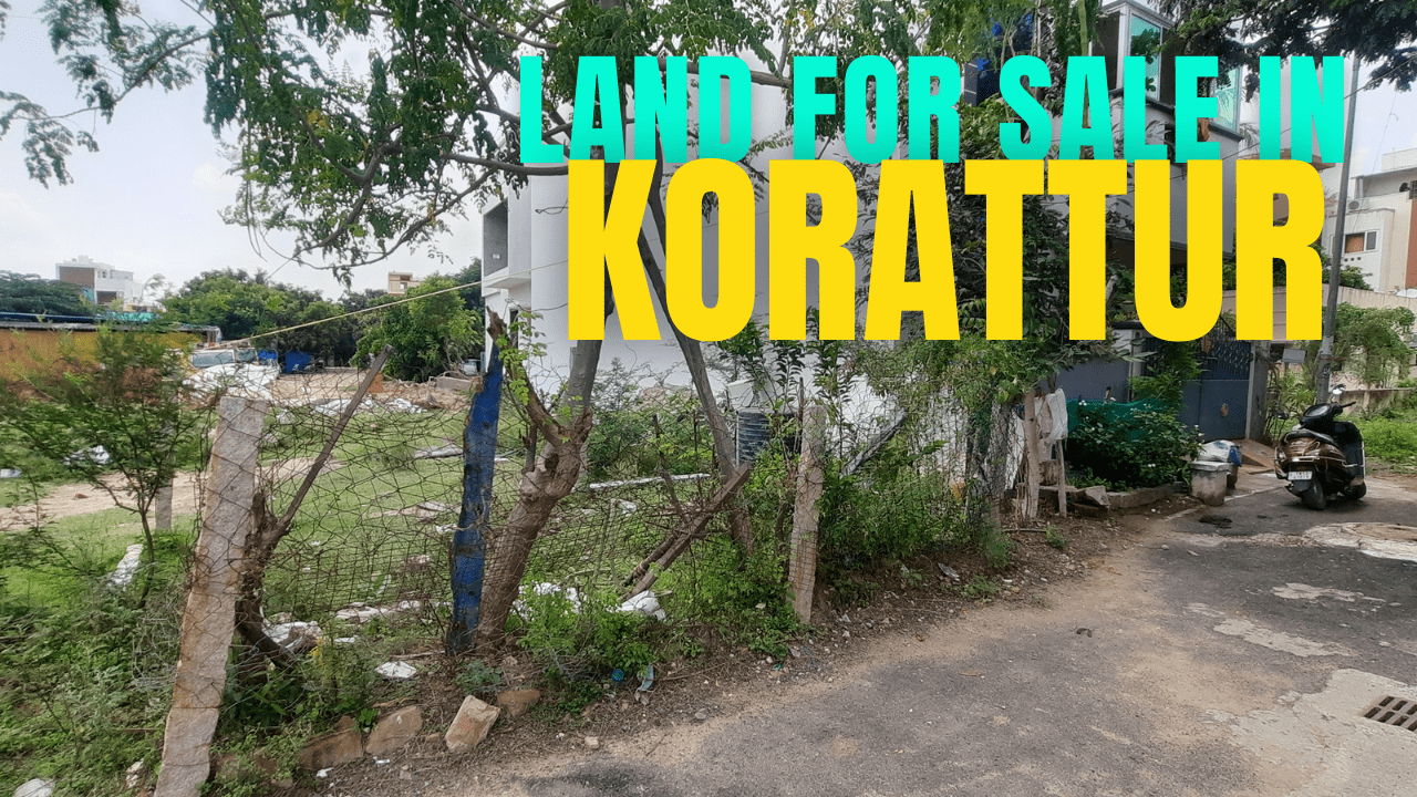 Residential land for sale in Korattur,Chennai.