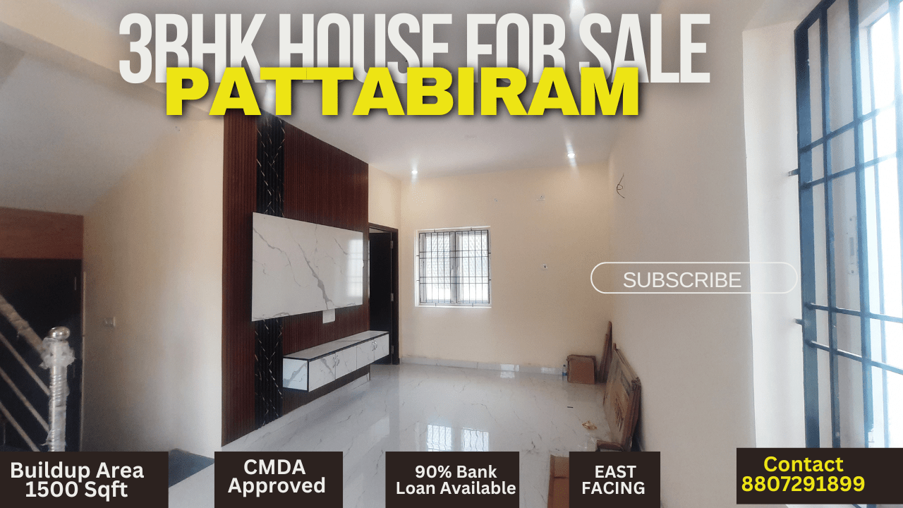 3BHK House for sale in Pattabiram Avadi